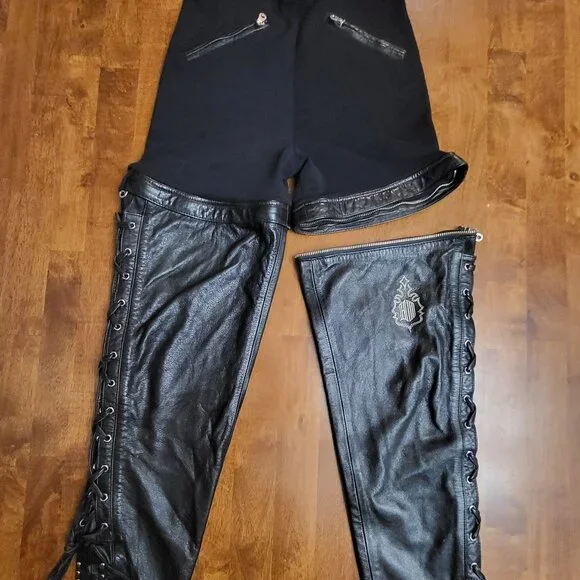 Harley Davidson ~ Sz 6     34W ~ 2 in 1 Pants / Shorts ~ *VERY GOOD Condition - Picture 2 of 5